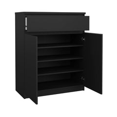 Naia Sideboard with 1 Drawer 2 Doors in Black Matt - UK - Furniture One Shop