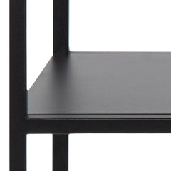 Newcastle Console Table with Open Shelf in Matt Black - Furniture One Shop