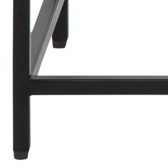Newcastle Console Table with Open Shelf in Matt Black - Furniture One Shop
