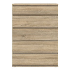Nova Chest of 5 Drawers in Oak - UK - Furniture One Shop