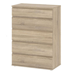 Nova Chest of 5 Drawers in Oak - UK - Furniture One Shop