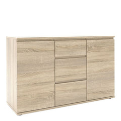 Nova Sideboard 3 Drawers 2 Doors in Oak - UK