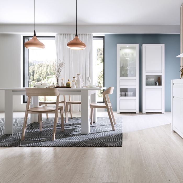 Novi 2 Door Chiffonier in Alpine White - UK