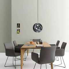 Luna Resin Lava Glass Plated Pendant Light - Furniture One Shop