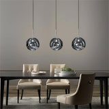 Luna Resin Lava Glass Plated Pendant Light
