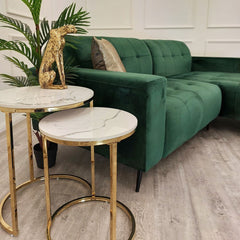 Oslo 2 Seater Open Plan Sofa in Emerald Green - Furniture One Shop