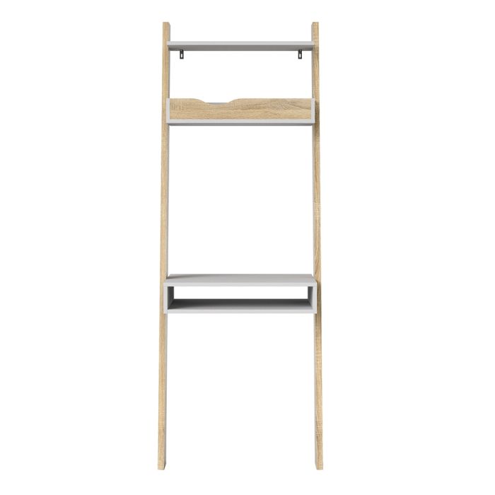 Oslo Leaning Desk in White and Oak FSC Mix 70 % NC-COC-060652 - UK