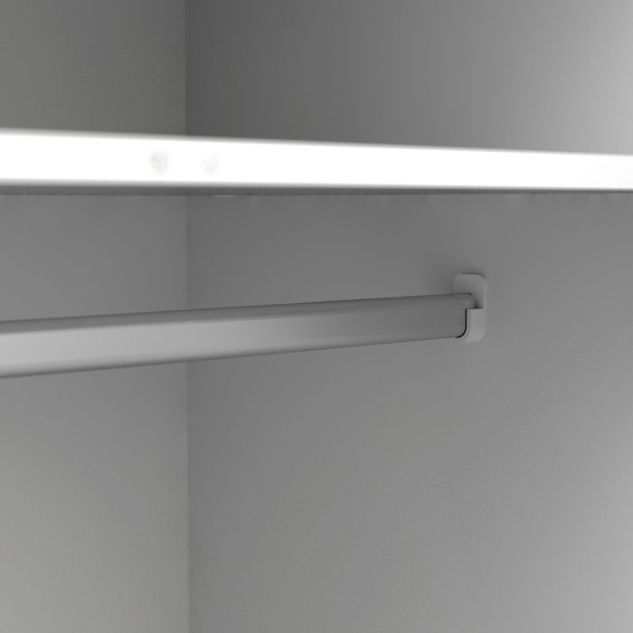 Oslo Wardrobe with 3 Doors 3 Drawers in White and Oak - UK