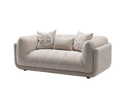Oxford 2 Seater Fabric Sofa In Beige
