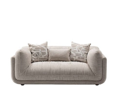 Oxford 2 Seater Fabric Sofa In Beige
