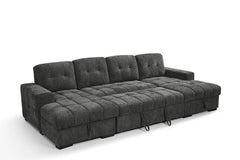 Palermo Sofabed Grey U-Shape Large Corner Sofa Bed With Storage