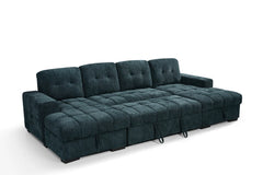 Palermo Sofabed Teal U-Shape Large Corner Sofa Bed With Storage