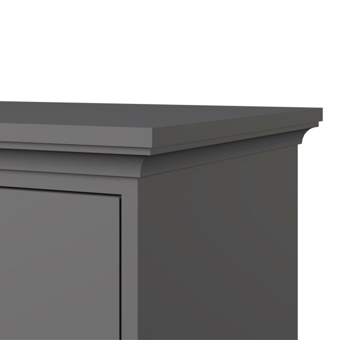 Paris Chest 5 drawers in Matt Grey - UK