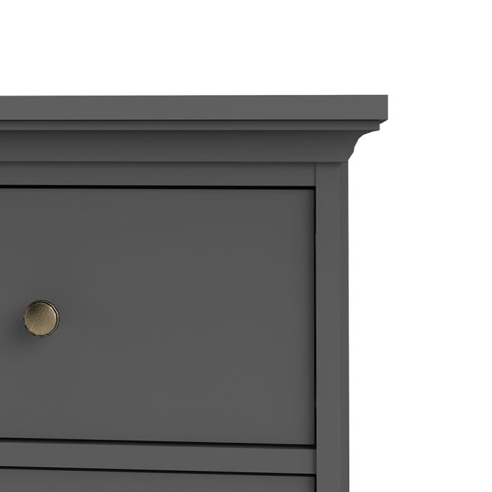 Paris Chest of 4 Drawers in Matt Grey - UK