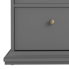 Paris Chest of 6 Drawers in Matt Grey - UK