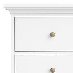 Paris Chest of 8 Drawers in White - UK