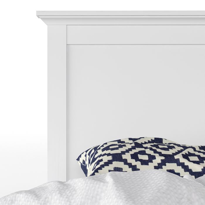Paris Double Bed (140 x 200) in White - UK