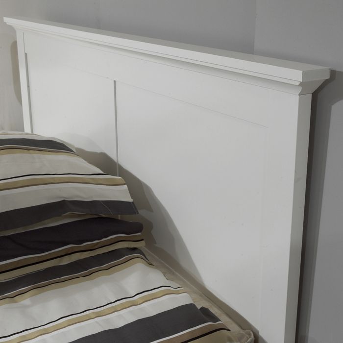 Paris Double Bed (140 x 200) in White - UK
