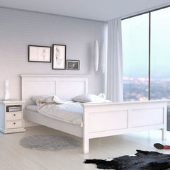 Paris Super King Bed (180 x 200) in White - UK