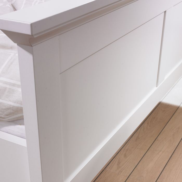 Paris Super King Bed (180 x 200) in White - UK