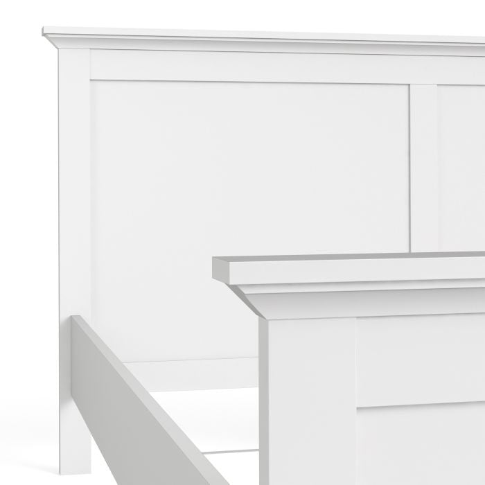 Paris Super King Bed (180 x 200) in White - UK