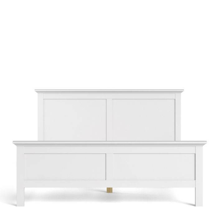 Paris Super King Bed (180 x 200) in White - UK