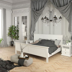 Paris Super King Bed (180 x 200) in White - UK