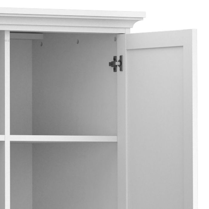 Paris Wardrobe with 2 Doors in White - UK