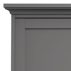 Paris Wardrobe with 3 Doors in Matt Grey - UK