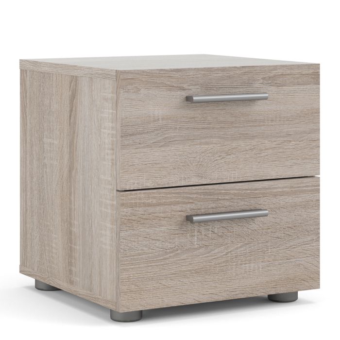 Pepe Bedside 2 Drawers in Truffle Oak - UK
