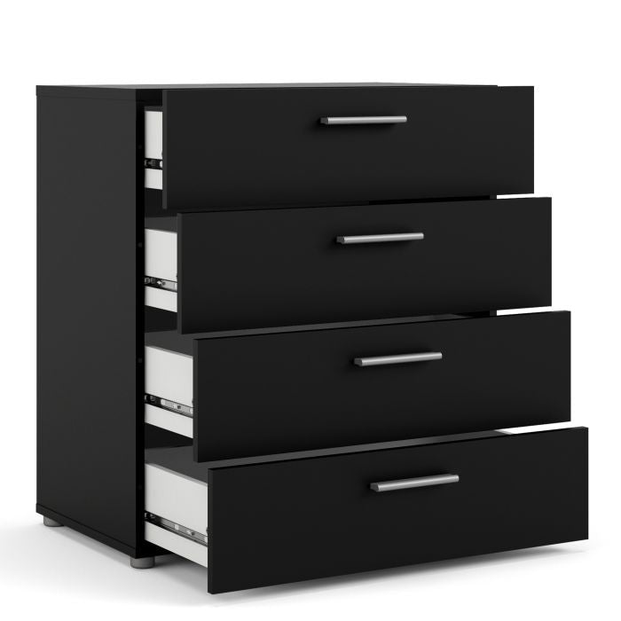 Pepe Chest of 4 Drawers in Black - UK