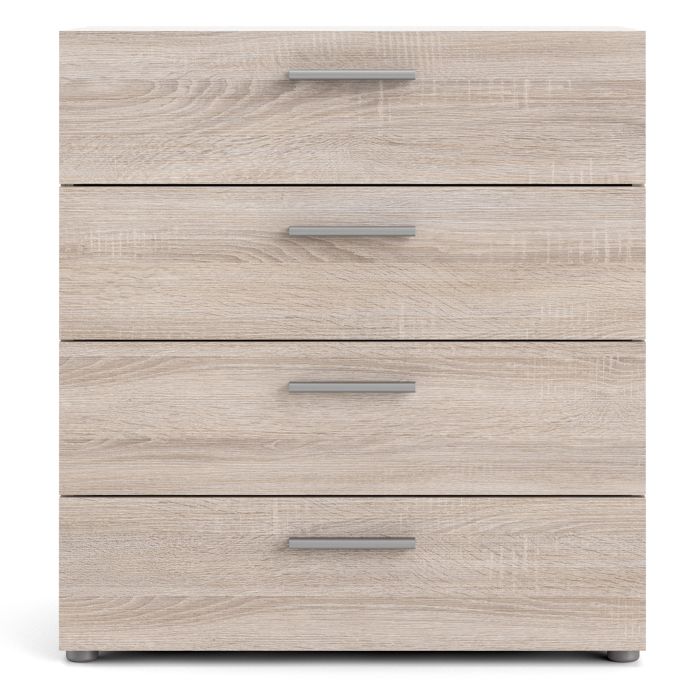 Pepe Chest of 4 Drawers in Truffle Oak - UK