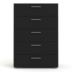 Pepe Chest of 5 Drawers in Black - UK