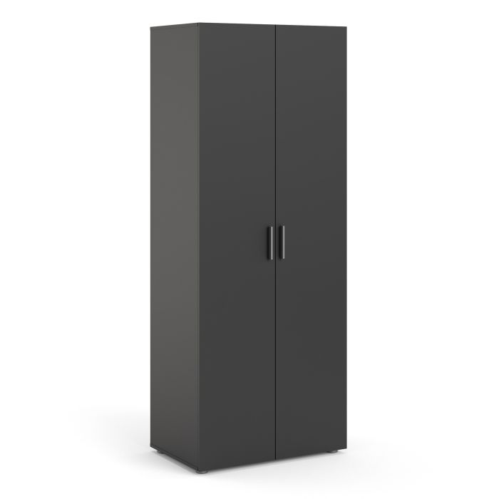 Pepe Wardrobe with 2 doors in Black - UK