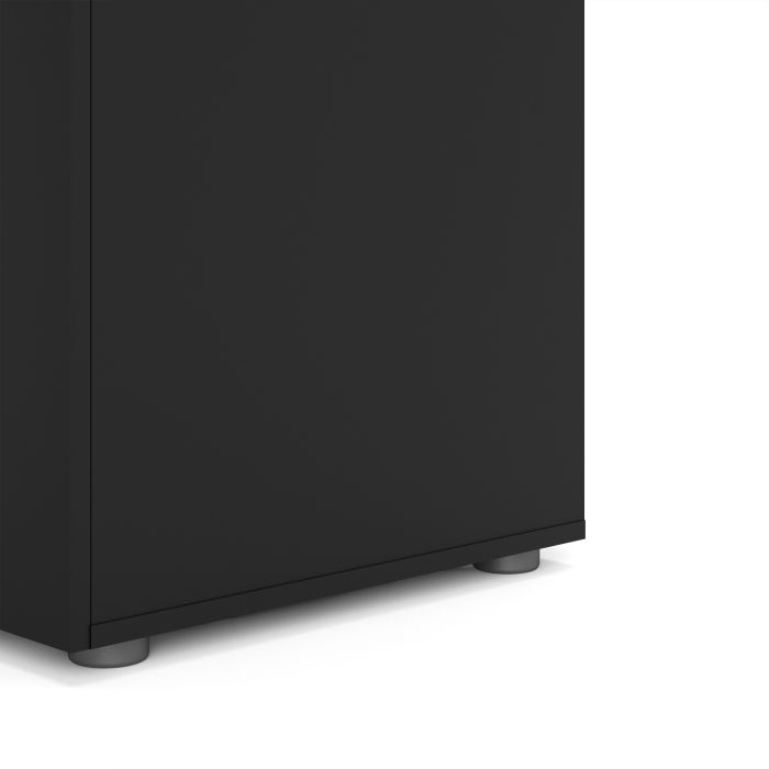 Pepe Wardrobe with 2 doors in Black - UK