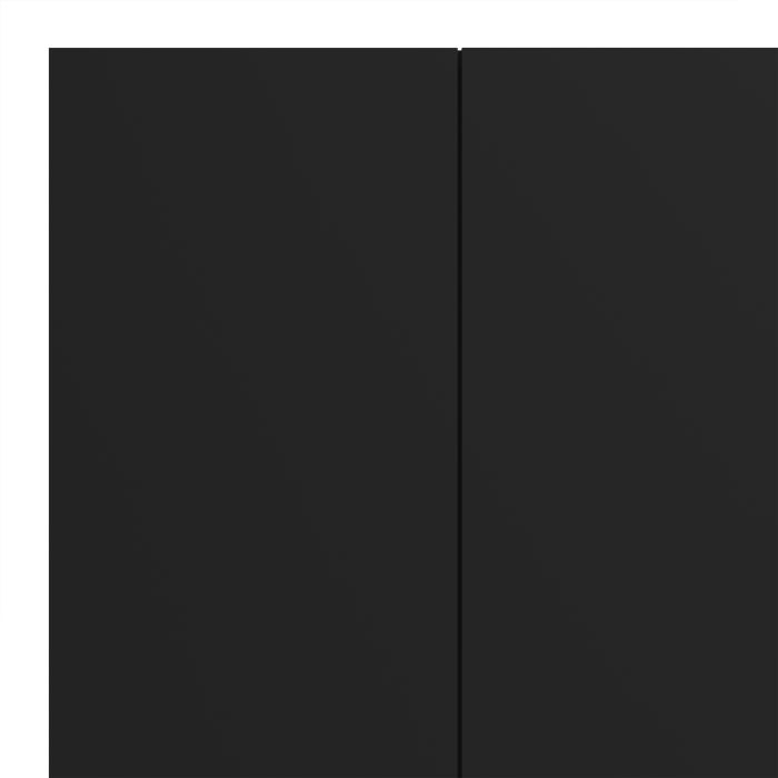 Pepe Wardrobe with 3 doors in Black - UK