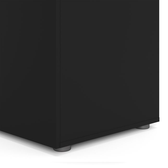 Pepe Wardrobe with 3 doors in Black - UK