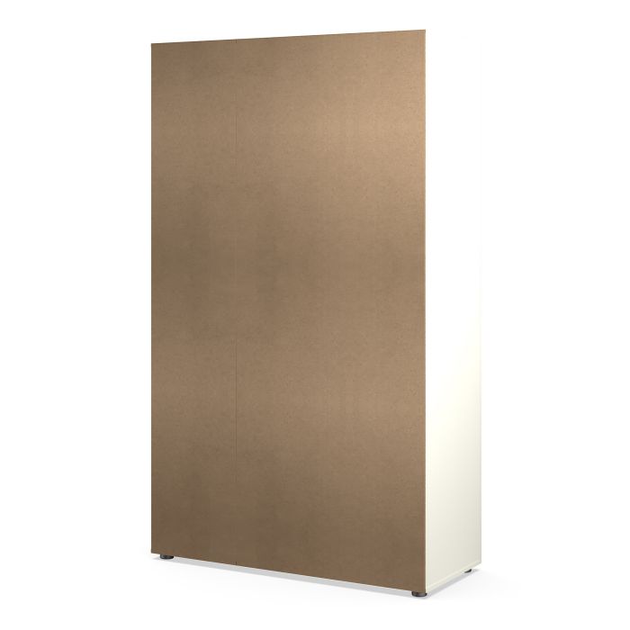 Pepe Wardrobe with 3 doors in White woodgrain - UK