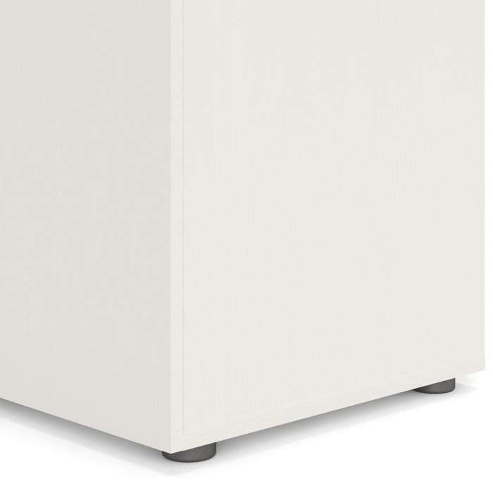 Pepe Wardrobe with 3 doors in White woodgrain - UK
