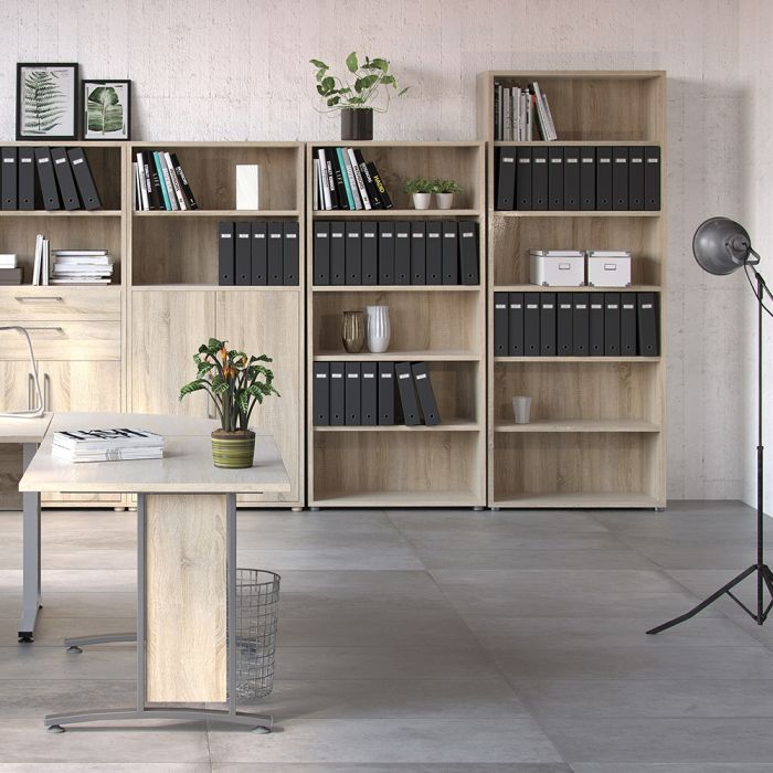 Prima Bookcase 4 Shelves in Oak - UK