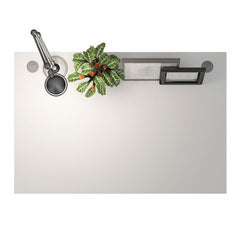 Prima Desk 120 cm in White with White legs - UK - Furniture One Shop