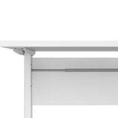 Prima Desk 150 cm in White with Height adjustable legs with electric control in White - UK