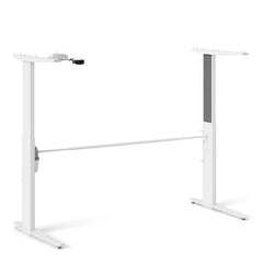 Prima Desk 150 cm in White with Height adjustable legs with electric control in White - UK