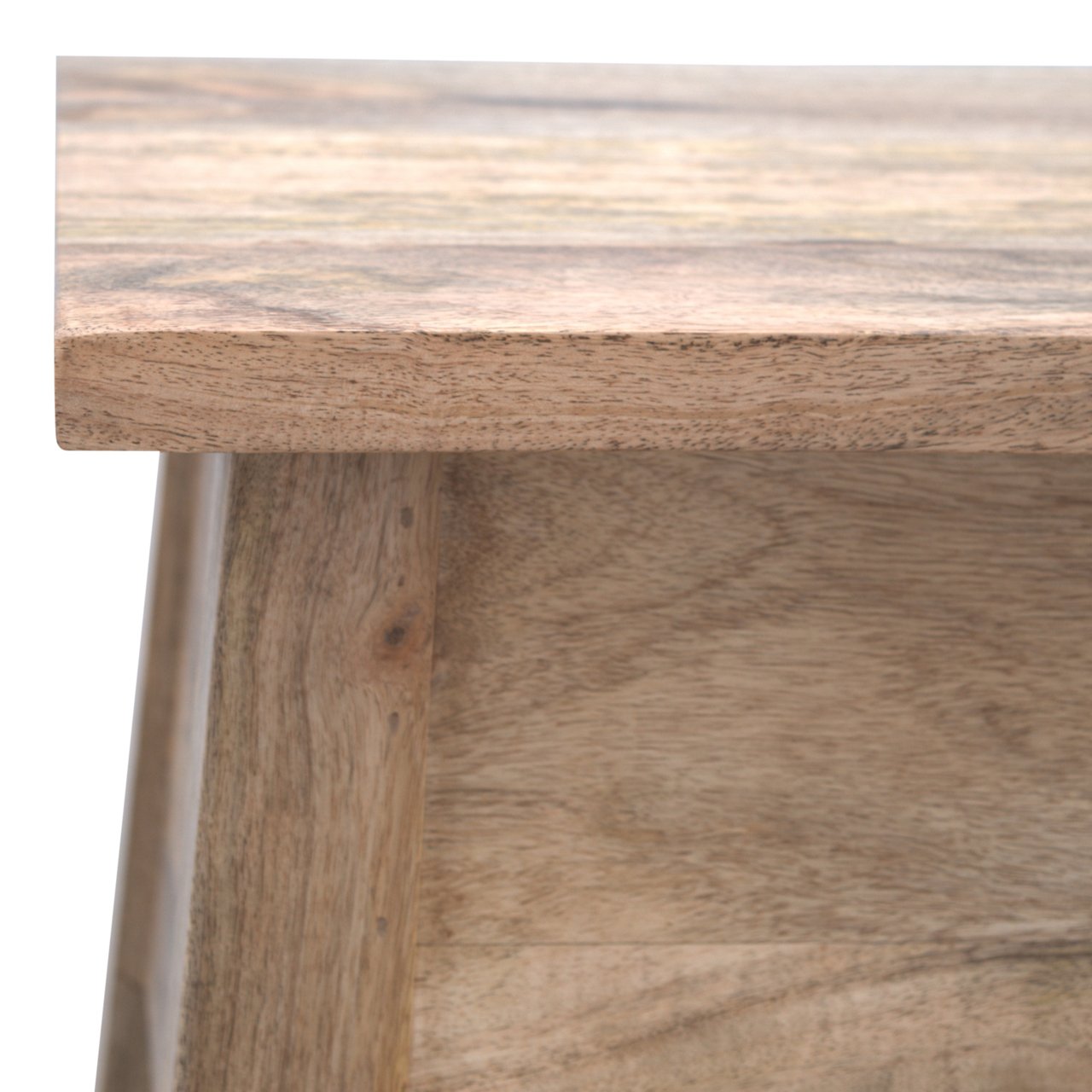DineSeat Solid Wood Lid Up Storage Bench