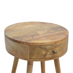Harley Nordic Circular Shaped Bedside - Furniture One Shop