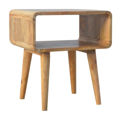 Portobello Curved Open Bedside - Furniture One Shop