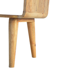 Portobello Curved Open Bedside - Furniture One Shop