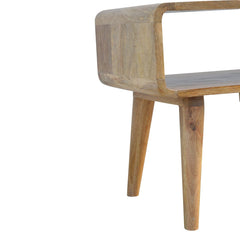 Portobello Curved Open Bedside - Furniture One Shop