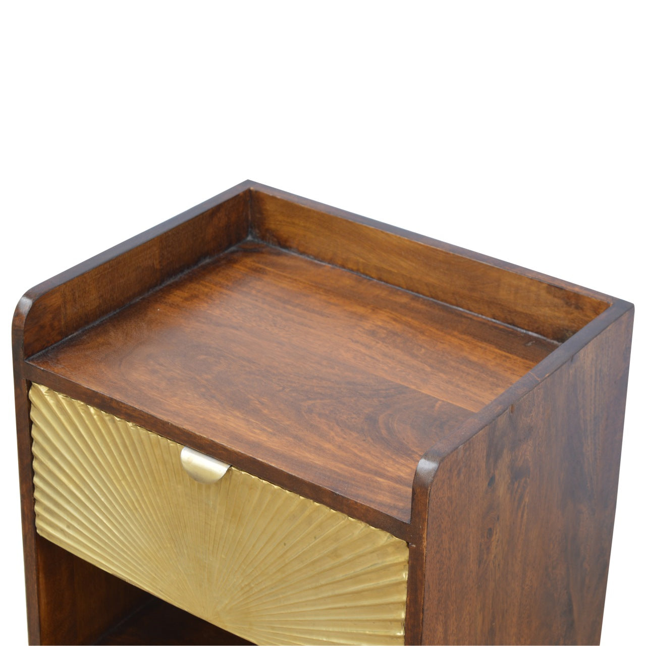 Henry Manila Gold One Drawer Bedside