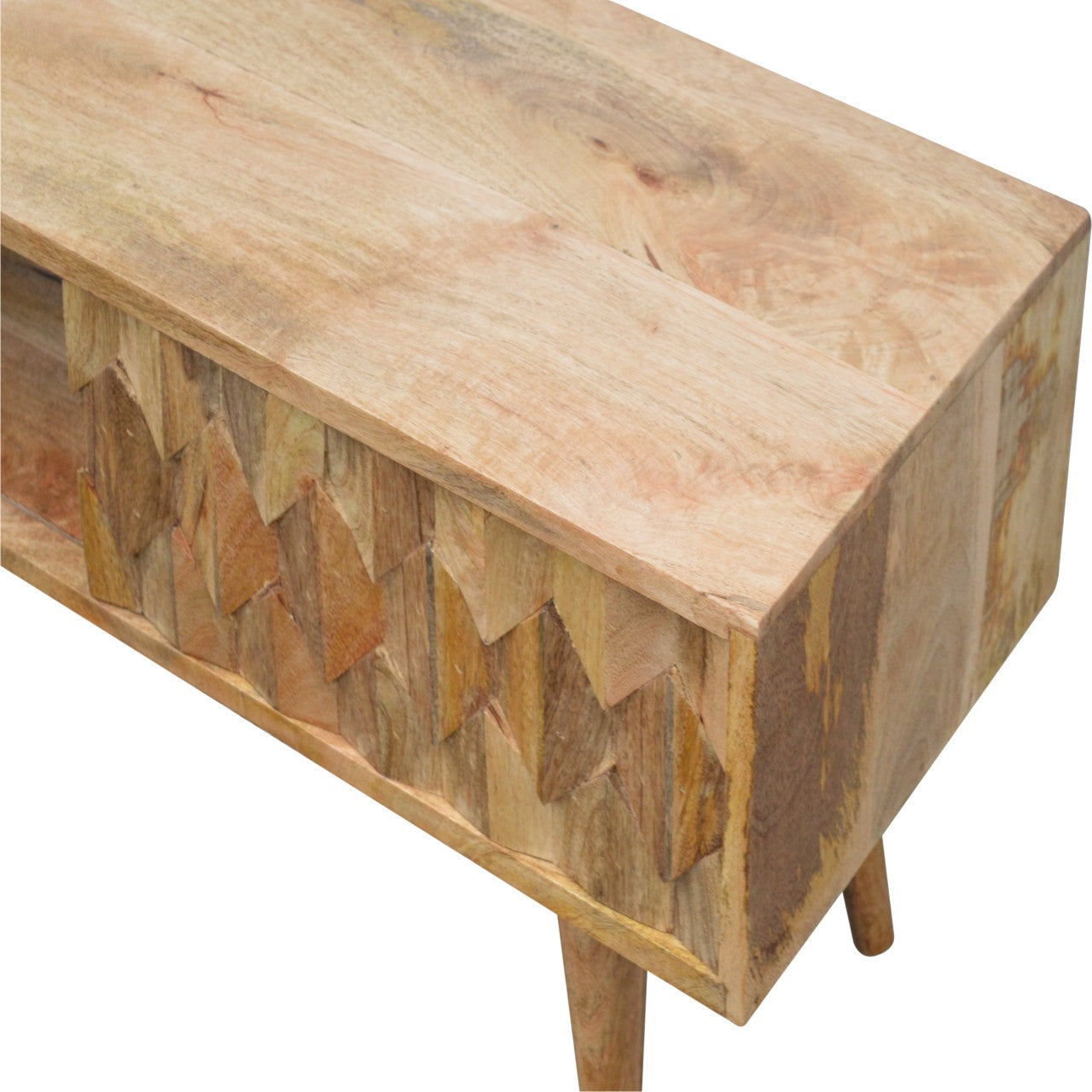 SleekFusion Pineapple Carve Sliding TV Stand - Furniture One Shop